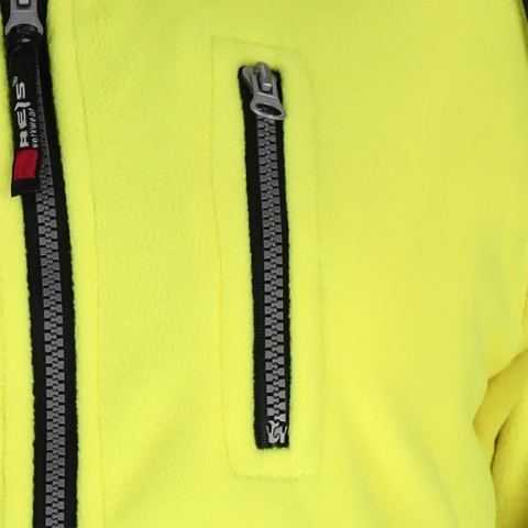 BLUZA OCHRONNA Z POLARU MANTIS PASY ODBLASKOWE ŻÓŁTA