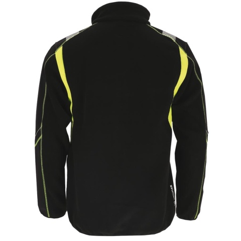 BLUZA OCHRONNA Z POLARU SOFTSHELL TAYGER SOFTSHELL 4 KIERUNKOWY STRETCH, STRECZ, CZARNO-ŻÓŁTA