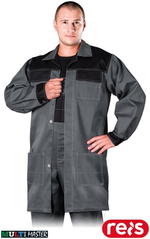 FARTUCH OCHRONNY MMF MULTI MASTER ZAKŁADY ŚLUSARSKIE, MAGAZYNY SZARO-CZARNY