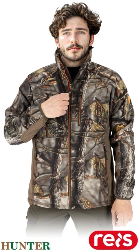 KURTKA OCHRONNA MUZ SOFTSHELL SURVIVAL, LEŚNICY, RYBACY MORO