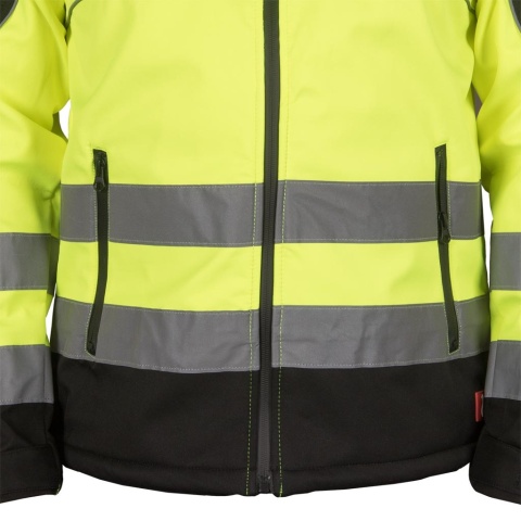 KURTKA OCHRONNA OSTRZEGAWCZA NEMO SOFTSHELL ŻÓŁTO-CZARNA