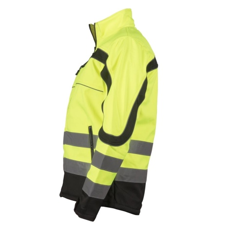 KURTKA OCHRONNA OSTRZEGAWCZA NEMO SOFTSHELL POMARAŃCZOWO-CZARNA