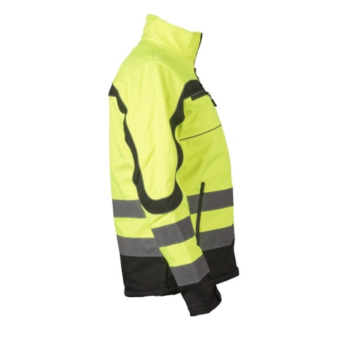 KURTKA OCHRONNA OSTRZEGAWCZA NEMO SOFTSHELL POMARAŃCZOWO-CZARNA