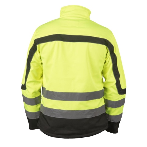 KURTKA OCHRONNA OSTRZEGAWCZA NEMO SOFTSHELL POMARAŃCZOWO-CZARNA