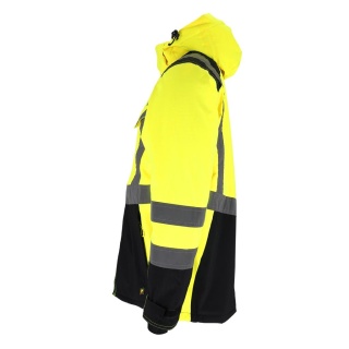 KURTKA OCHRONNA OCIEPLANA RAUTEXW ZÓŁTA, STRECZ, RIP-STOP PCHRONA PRZED ROZDARCIEM, MEMBRANA,