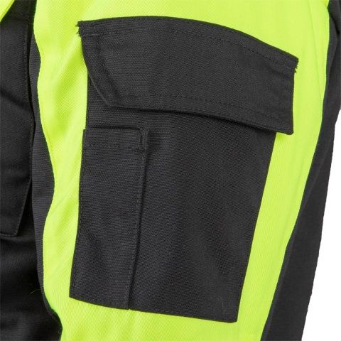 KURTKA OCHRONNA OCIEPLANA TANZOW CZARNO-ŻÓŁTA