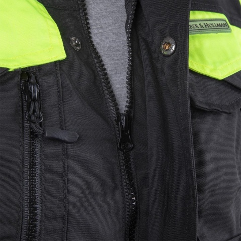 KURTKA OCHRONNA OCIEPLANA TANZOW CZARNO-ŻÓŁTA