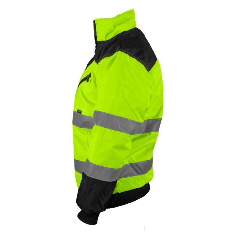 KURTKA OCHRONNA OCIEPLANA XVERT ZIMOWA DLA DROGOWCÓW ŻÓŁTO-CZARNA