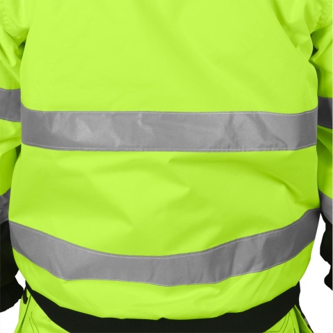 KURTKA OCHRONNA OCIEPLANA XVERT ZIMOWA DLA DROGOWCÓW ŻÓŁTO-CZARNA