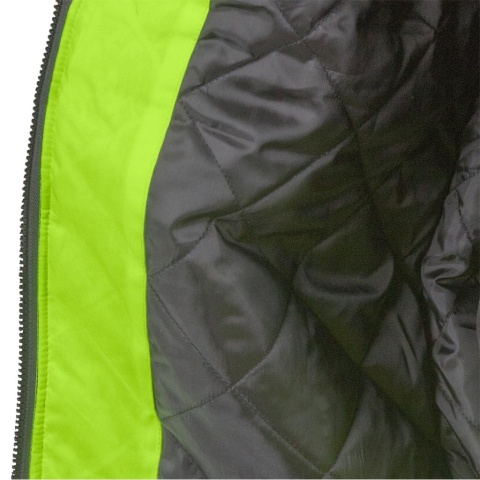 KURTKA OCHRONNA OCIEPLANA XVERT ZIMOWA DLA DROGOWCÓW ŻÓŁTO-CZARNA