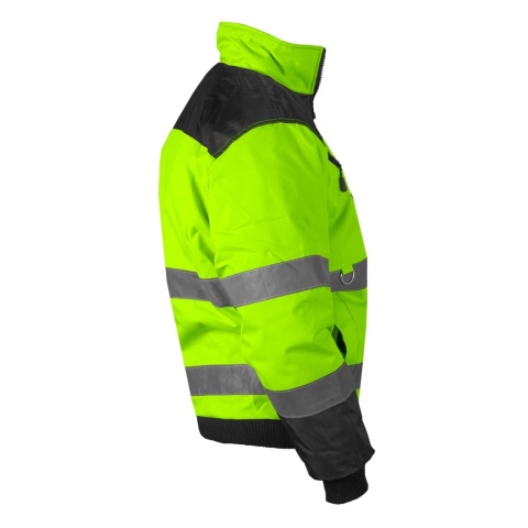 KURTKA OCHRONNA OCIEPLANA XVERT ZIMOWA DLA DROGOWCÓW ŻÓŁTO-CZARNA