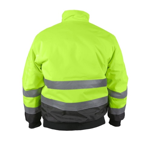 KURTKA OCHRONNA OCIEPLANA XVERT ZIMOWA MĘSKA OSTRZEGAWCZA ZÓŁTO-CZARNA