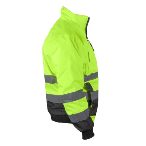 KURTKA OCHRONNA OCIEPLANA XVERT ZIMOWA MĘSKA OSTRZEGAWCZA POMARAŃCZOWO-CZARNA