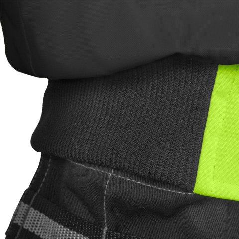 KURTKA OCHRONNA OCIEPLANA XVERT ZIMOWA MĘSKA OSTRZEGAWCZA POMARAŃCZOWO-CZARNA