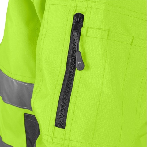 KURTKA OCHRONNA OCIEPLANA XVERT ZIMOWA MĘSKA OSTRZEGAWCZA POMARAŃCZOWO-CZARNA