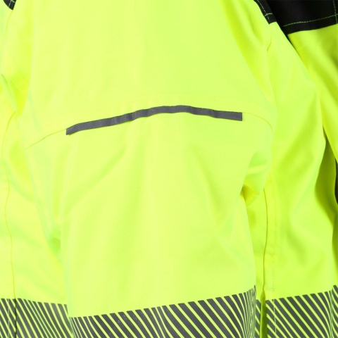 KURTKA OCHRONNA ZIMOWA OCIEPLANA DAMSKA OSTRZEGAWCZA VOLTER ŻÓŁTO-CZARNA