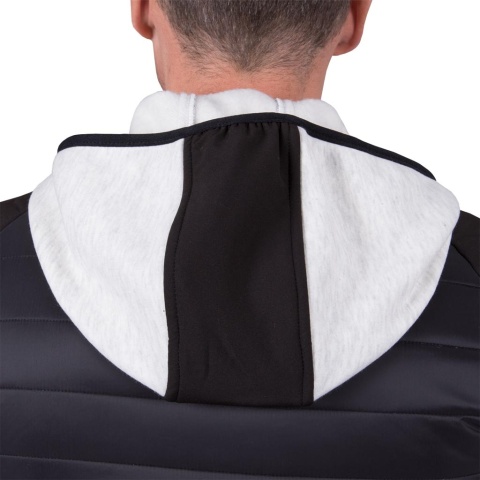 KURTKA OCHRONNA TWISTER MĘSKA PIKOWANA CZARNO-JASNOSZARA