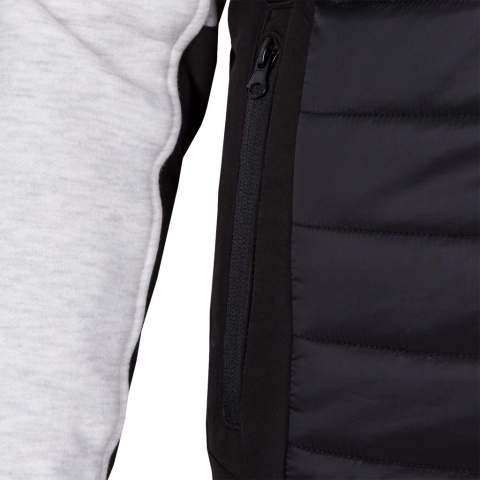 KURTKA OCHRONNA TWISTER MĘSKA PIKOWANA CZARNO-JASNOSZARA