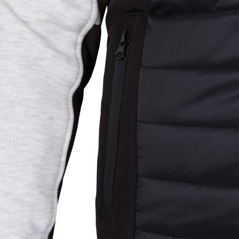 KURTKA OCHRONNA TWIST DAMSKA PIKOWANA, CZARNO-JASNOSZARA