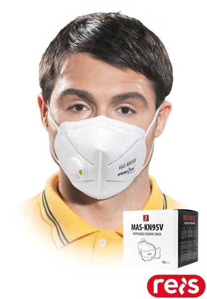 MASECZKA HIGIENICZNA JEDNOKROTNEGO UŻYTKU KN95V 10SZT BIAŁE