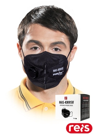 MASECZKA HIGIENICZNA JEDNOKROTNEGO UŻYTKU KN95V 10SZT CZARNE