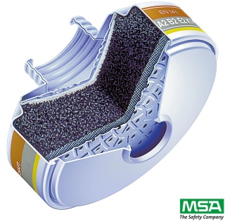 POCHŁANIACZ MSA A2B2E2K1, DO PÓŁMASEK I MASEK ZE ZŁĄCZEM GWINTOWYM