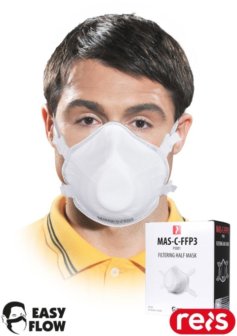 PÓŁMASKA FILTRUJĄCA FFP3 20SZT