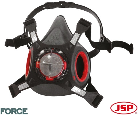 PÓŁMASKA FORCE8 Z ZAWORKIEM TYPHOON NISKI OPÓR ODDYCHANIA