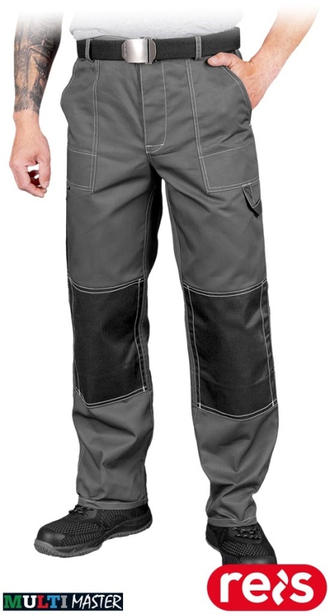 SPODNIE OCHRONNE DO PASA MMSP MULTI MASTER REGULACJA W PASIE SZARO-CZARNE