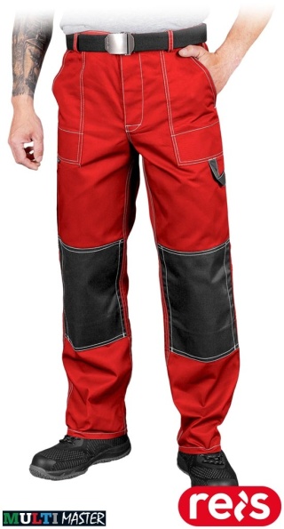 SPODNIE OCHRONNE DO PASA MMSP MULTI MASTER REGULACJA W PASIE CZERWONO-CZARNE