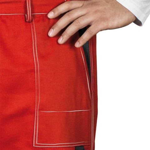 SPODNIE OCHRONNE DO PASA MMSP MULTI MASTER REGULACJA W PASIE CZERWONO-CZARNE