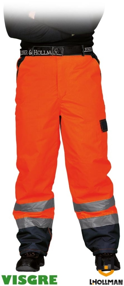SPODNIE OCHRONNE DO PASA OCIEPLANE VIBETRO WODOODPORNE, ODDYCHAJĄCE CZERWONO-GRANATOWE