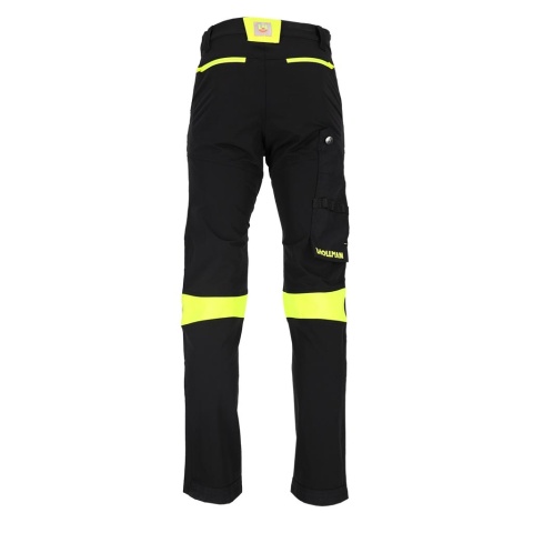 SPODNIE OCHRONNE DO PASA RAUT, 4 KIERUNKOWY STRECZ, RIP-STOP OCHRONA PRZED ROZDARCIEM CZARNO-ZÓŁTE