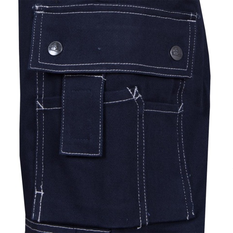 SPODNIE OCHRONNE DO PASA STONER BAWEŁNIANE, DLA MONTERÓW, GRANATOWE