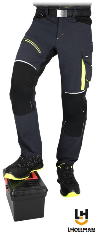 SPODNIE OCHRONNE DO PASA TARAN, GUMKA W PASIE SZARO-CZARNE