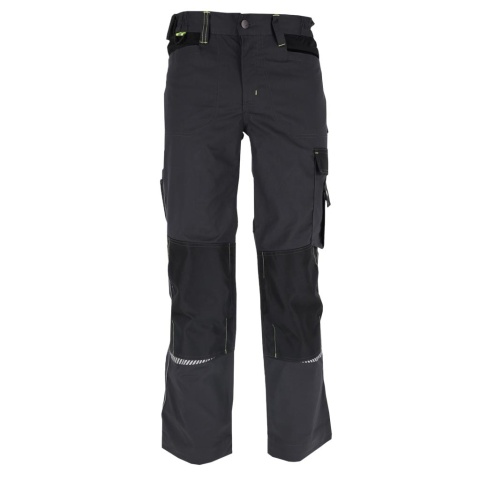 SPODNIE OCHRONNE DO PASA TAURUS, ODBLASKI, KIESZENIE NA NAKOLANNIKI CZARNO-SZARE