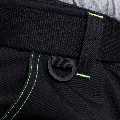 SPODNIE OCHRONNE DO PASA THORVIS, REGULACJA, KIESZENIE NA NAKOLANNIKI CZARNO-CZERWONE