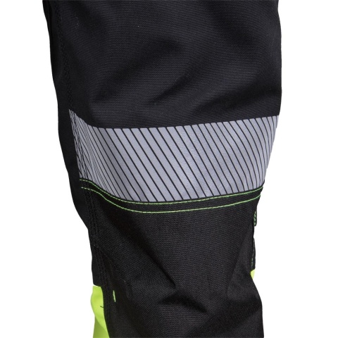 SPODNIE OCHRONNE DO PASA THORVIS, REGULACJA, KIESZENIE NA NAKOLANNIKI CZARNO-CZERWONE