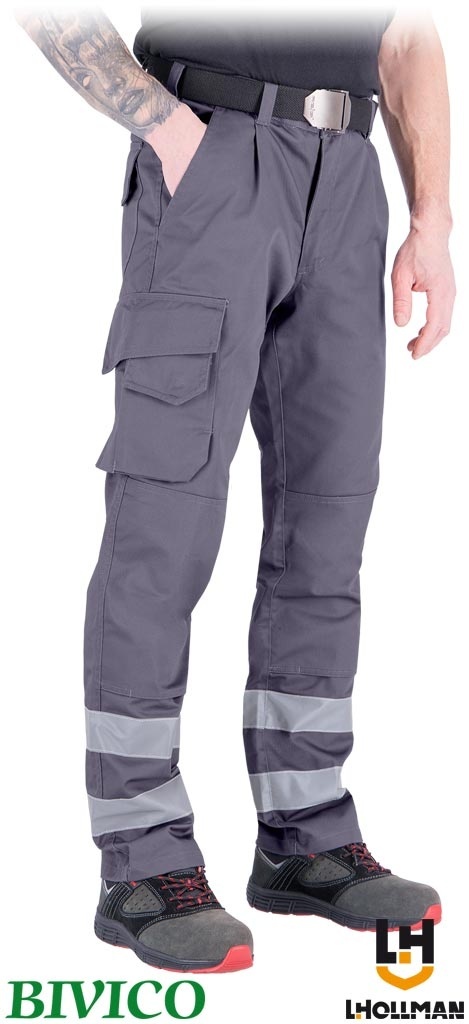 SPODNIE OCHRONNE DO PASA VOBSTER ODBLASKI SZARE