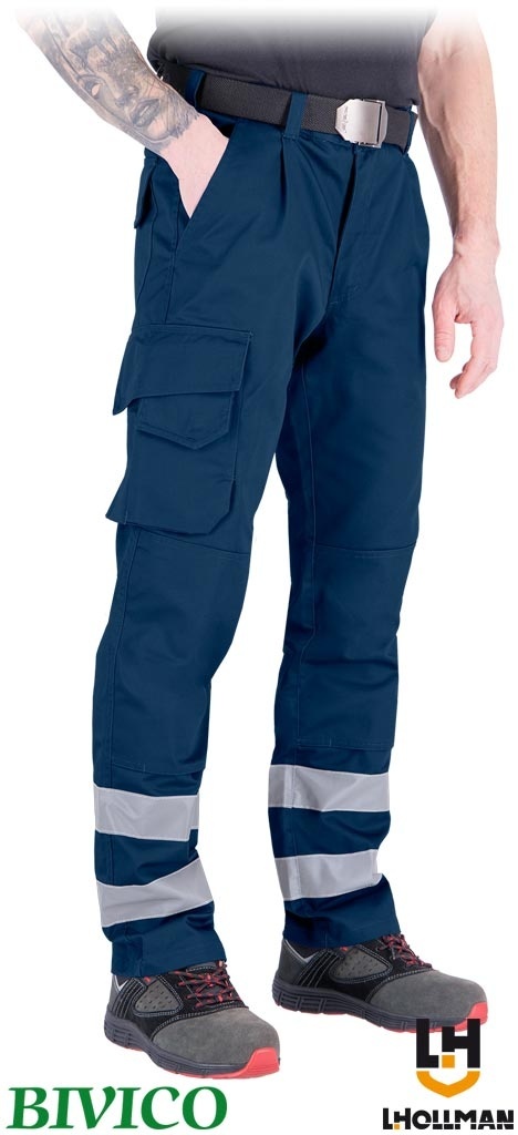 SPODNIE OCHRONNE DO PASA VOBSTER ODBLASKI GRANATOWE