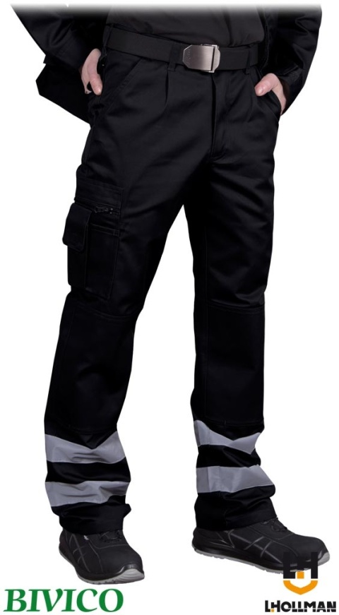 SPODNIE OCHRONNE DO PASA VOBSTER ODBLASKI CZARNE