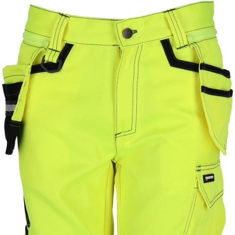 SPODNIE OCHRONNE DO PASA DAMSKIE OSTRZEGAWCZE WESPE, NAKOLANNIKI ŻÓŁTO-CZARNE