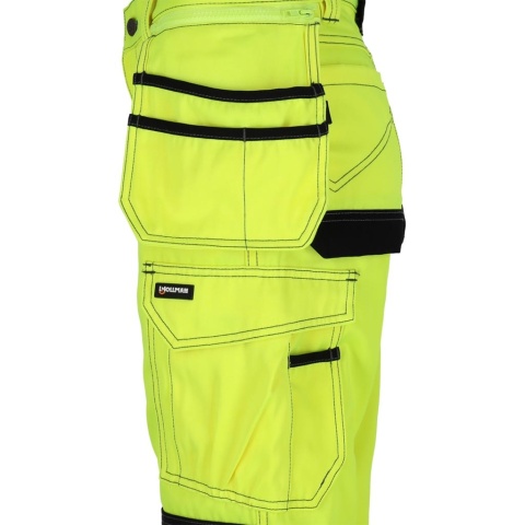 SPODNIE OCHRONNE DO PASA DAMSKIE OSTRZEGAWCZE WESPE, NAKOLANNIKI ŻÓŁTO-CZARNE