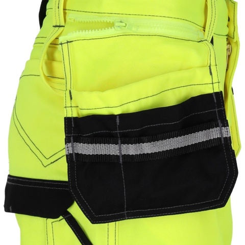 SPODNIE OCHRONNE DO PASA DAMSKIE OSTRZEGAWCZE WESPE, NAKOLANNIKI ŻÓŁTO-CZARNE