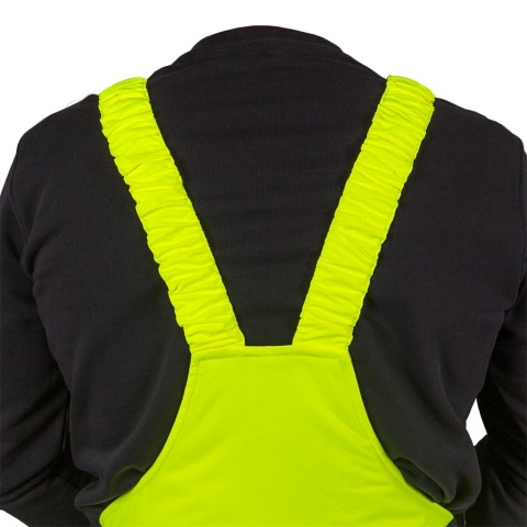 SPODNIE OCHRONNE OGRODNICZKI ZIMOWE OSTRZEGAWCZE OCIEPLANE MILLING POMARAŃCZOWO-CZARNE