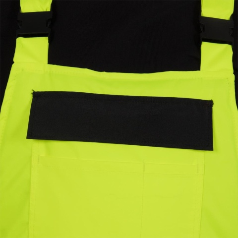 SPODNIE OCHRONNE OGRODNICZKI ZIMOWE OSTRZEGAWCZE OCIEPLANE MILLING POMARAŃCZOWO-CZARNE