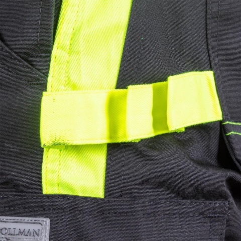 SPODNIE OCHRONNE OGRODNICZKI TANZO, KIESZENIE NA NAKOLANNIKI, NA TELEFON , CZARNO-ŻÓŁTE