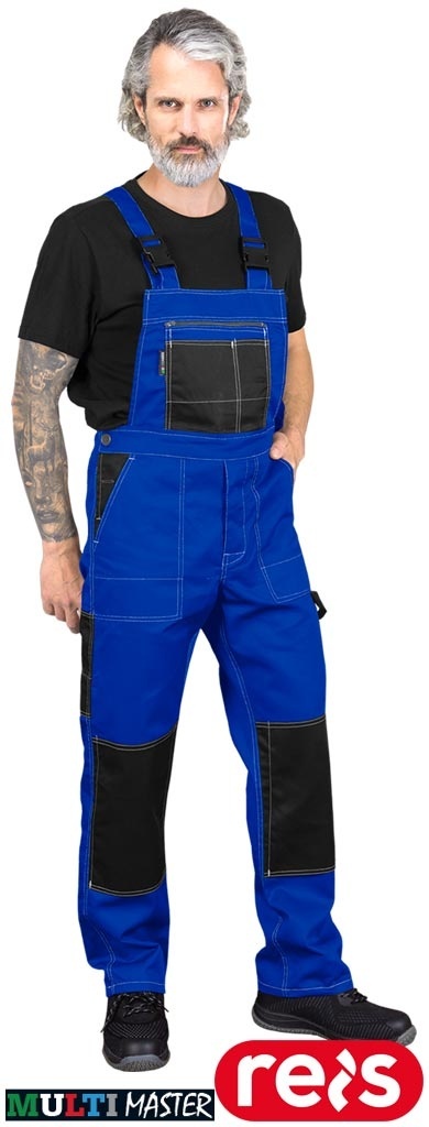 SPODNIE OCHRONNE OGRODNICZNIKI MMS MULTI MASTER REGULACJA W PASIE ZIELONO-CZARNE