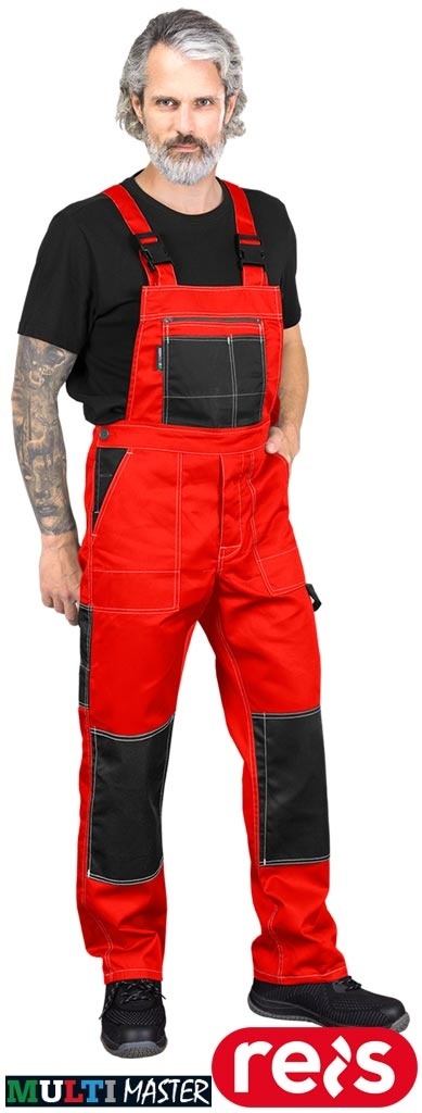 SPODNIE OCHRONNE OGRODNICZNIKI MMS MULTI MASTER REGULACJA W PASIE ZIELONO-CZARNE