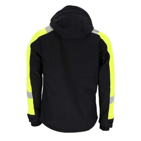 KURTKA OCHRONNA RAUT SOFTSHELL, STRECZ, MEMBRANA, RIP-STOP OCHRONA PRZED ROZDARCIEM, CZARNO-ŻÓŁTA